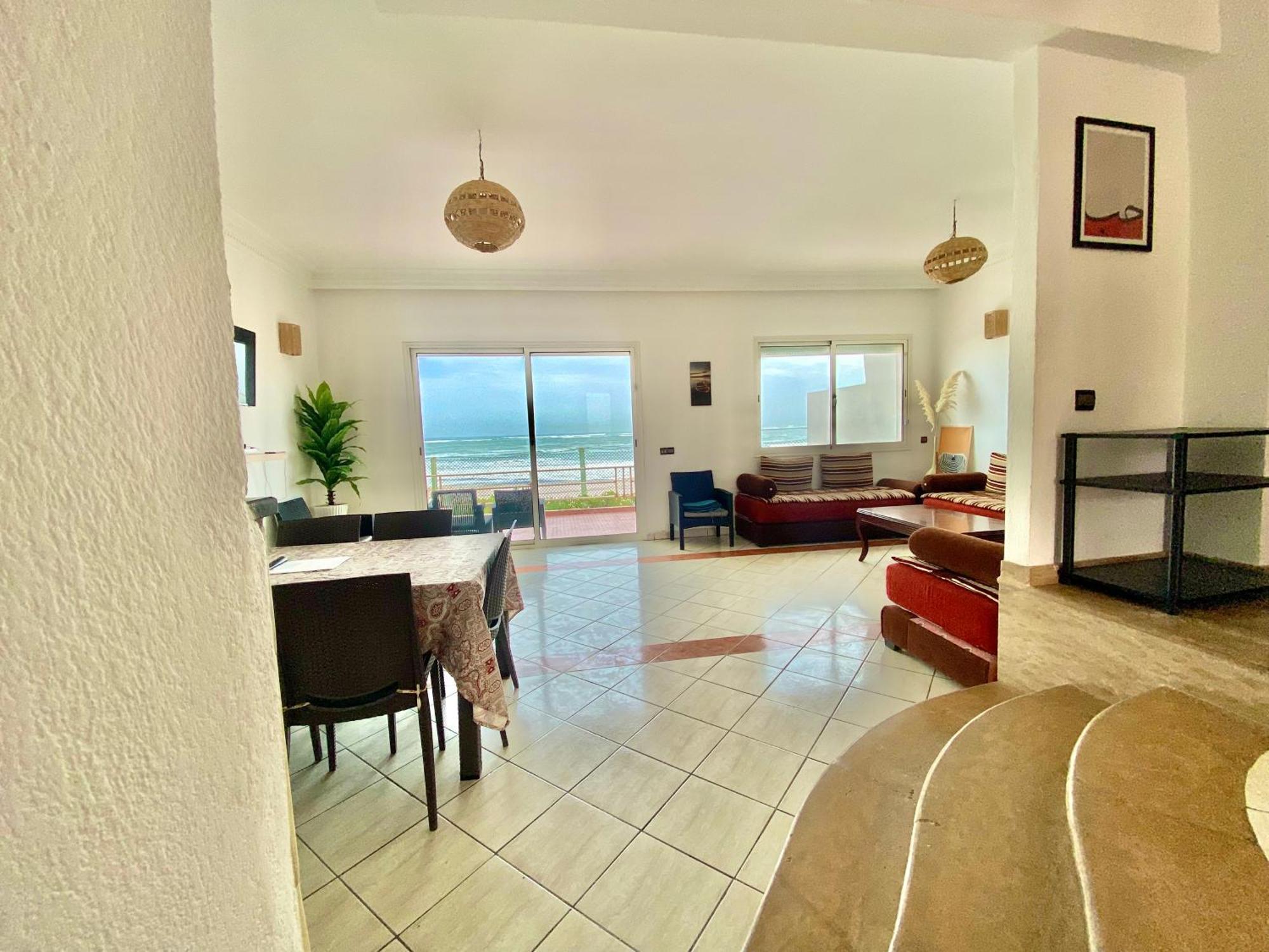Splendid Beachfront Villa In Sidi Bouzid Beach With Pool Douar Ourlali المظهر الخارجي الصورة